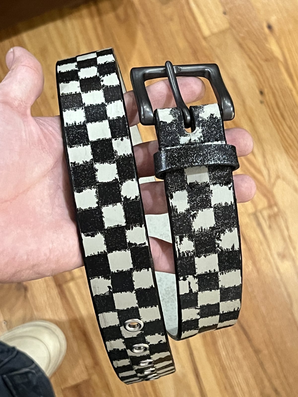 Painted checkerboard