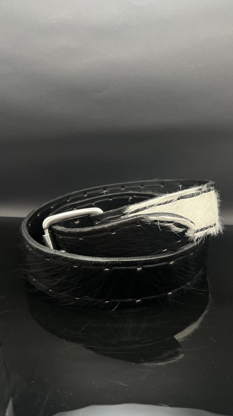 Black and white hide