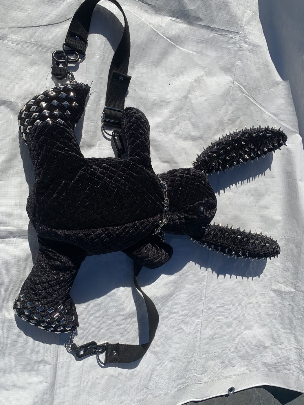 Spiked bag charm
