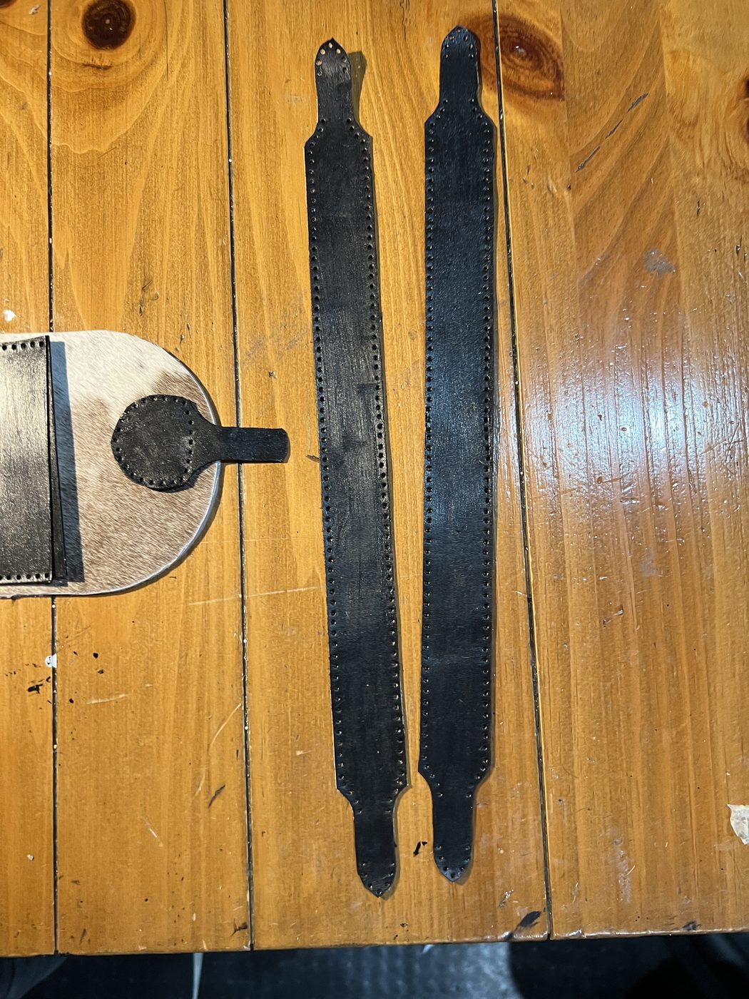 Strap, cut and stitched